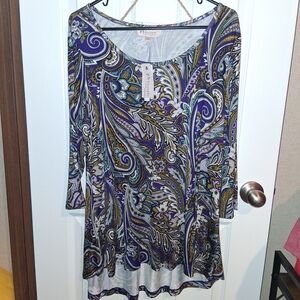 Philosophy Multicolor Paisley Tunic